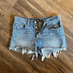 Levi’s cutoff jean shorts